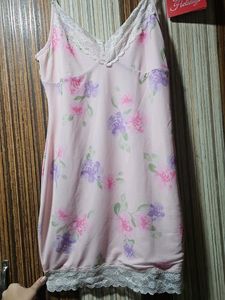 Floral Lace Trim Cami Dress