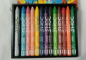 DOMS 12 Colours Wax Crayons
