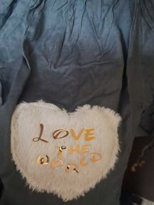 Grey &#39;Love the World&#39; Tunic