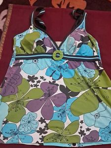 Floral Print Tankini Set