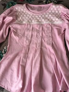 Pink Long Sleeve Top