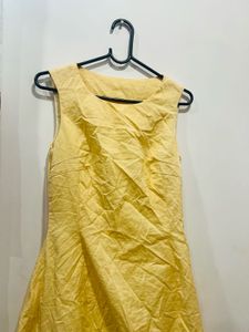 Yellow Balloon Midi Dress