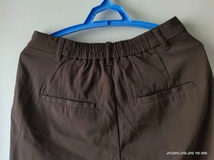 Brown Wide Leg Korean pant