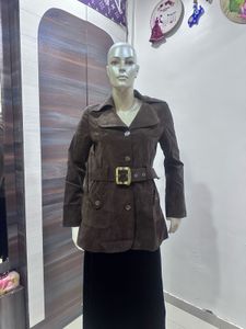 Brown Belted Jacket