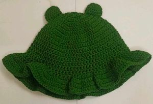 Handmade Crochet 🐸 Bucket Hat