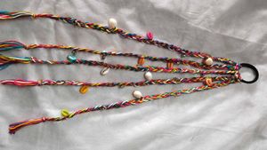 Braided Hair Tie with Shells