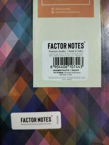 Blue Factor Notes Notebook