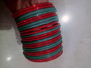 Orange Green Bangles