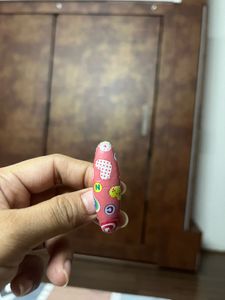 Set Of 6 Heart Printed Saree Pins
