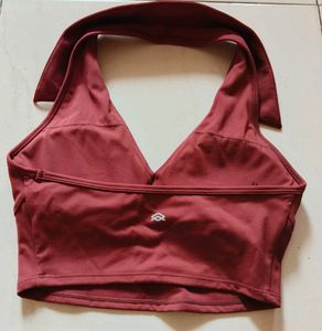 Collared Halter Top
