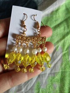 yellow earrings