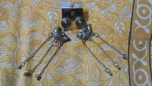 Silver Jhumka Earrings