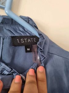 Satin Blouson Formal Top