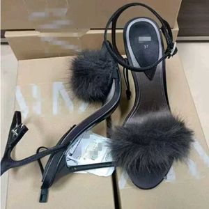 ZARA Fur Detail Heels