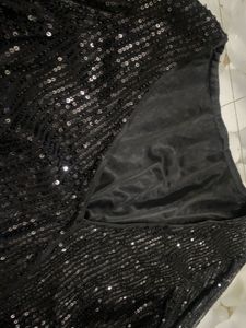 Savana Most Trending Viral  Black Sequin Dress