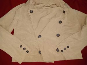 Tan Cropped Jacket