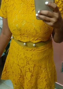Yellow Lace Dress