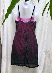 I. Lace Detail Mini Dress