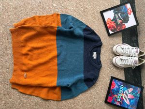 Striped Colorblock Sweater