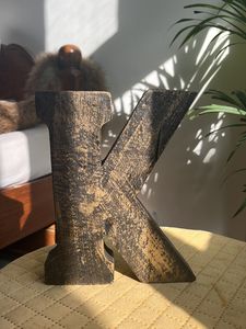 LETTER “B” &amp; “K” Decor Piece