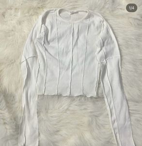 Glassons white ribbed top
