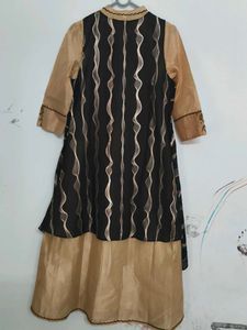 Partywear Ethnic Gawn Dress With Shrug