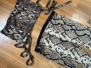 Sexy Snake Print Cord set 🤌🏻🤌🏻