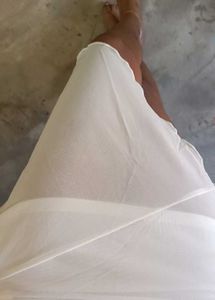White Cotton Ethnic Skirt