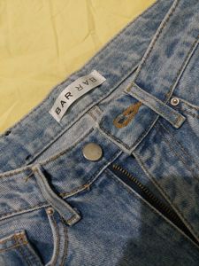 Two-Tone Denim Jeans