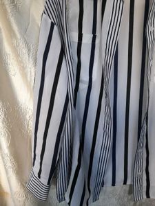 Striped Button-Down Shirt