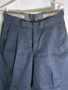 Dark Blue Striped Trousers