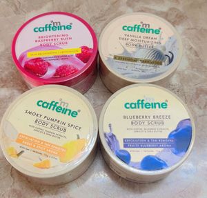 mCaffeine Body Scrub 4 Flavour