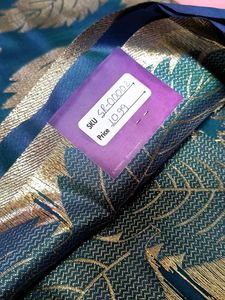 Open Border Saree - Amparo Blue (50/600 Silk)
