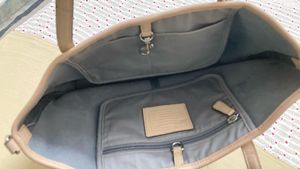 coach park metro baby blue tote purse