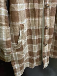 Plaid Woollen Shirt Jacket