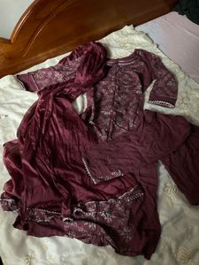 Mauve Kurta Set