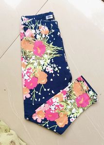 Girls Pant, 5-6 Years, Floral Print, Stretchable A