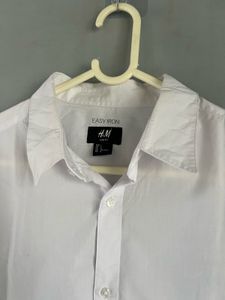 H&M White Easy Iron Shirt