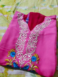 Plus Size Women Salwar Suit Set With Dupatta