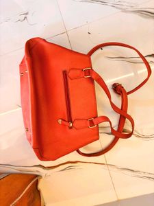 Retro Orange Satchel