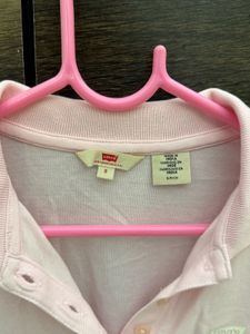 Levi&#39;s Pink Polo Top
