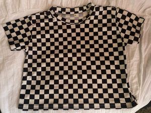 Checkered Crop Top