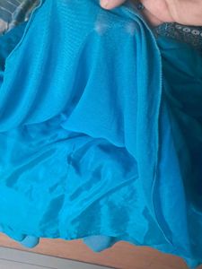 Teal Embellished Anarkali Dress