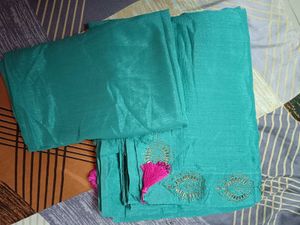 Sea Green Saree