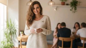 Cream Knit Top