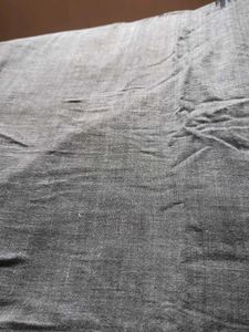 Khadi Grey Black Cotton Saree