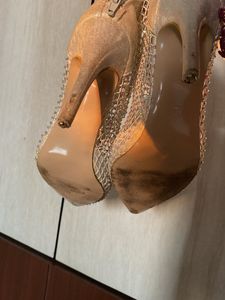 Elegant Silver Pointed Heels