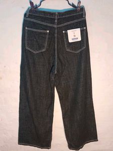 Wide Leg Denim Jeans