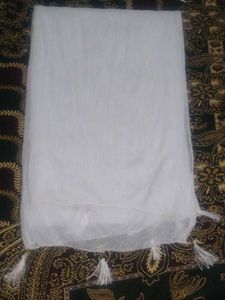 White Dupatta
