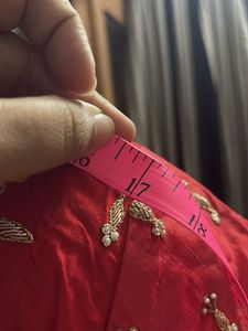 Red Pure Silk Handwork  Lehenga Choli